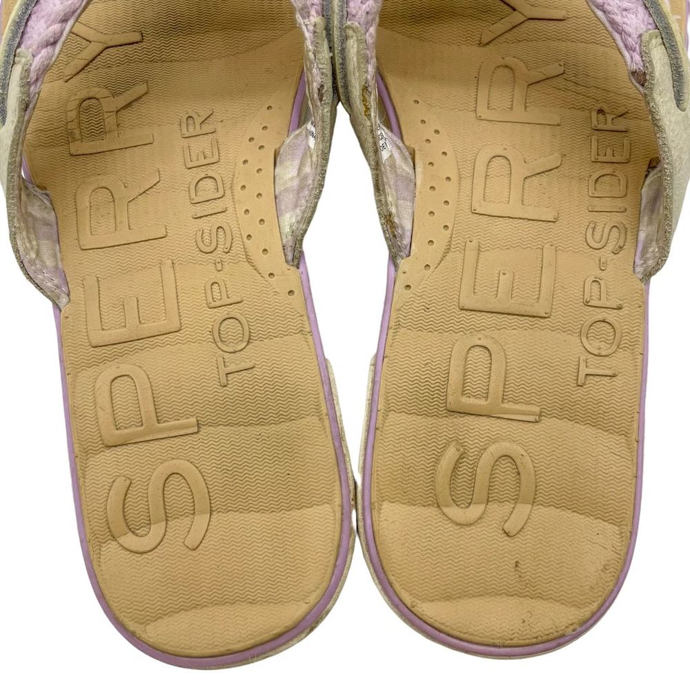 Sperry Topsider Leather Oar Creek Woven Flip Flip Sandal - Picture 9 of 12